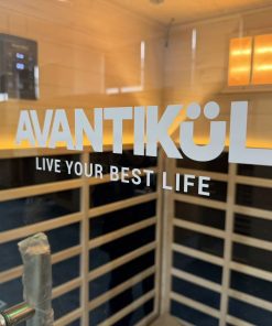 AV3 Infrared Sauna — interior carbon fiber panel detail