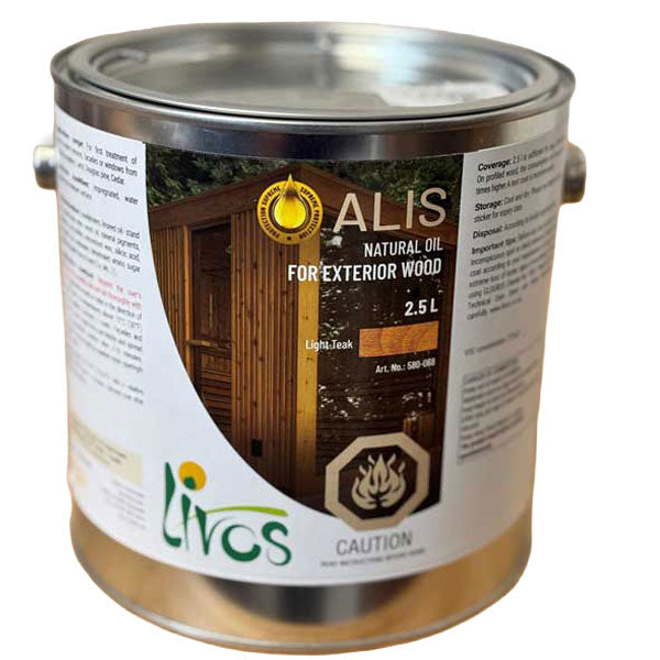 Livos Alis sauna oil, light teak