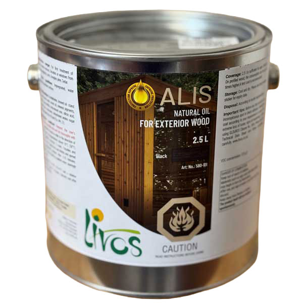 Livos Alis sauna oil, black