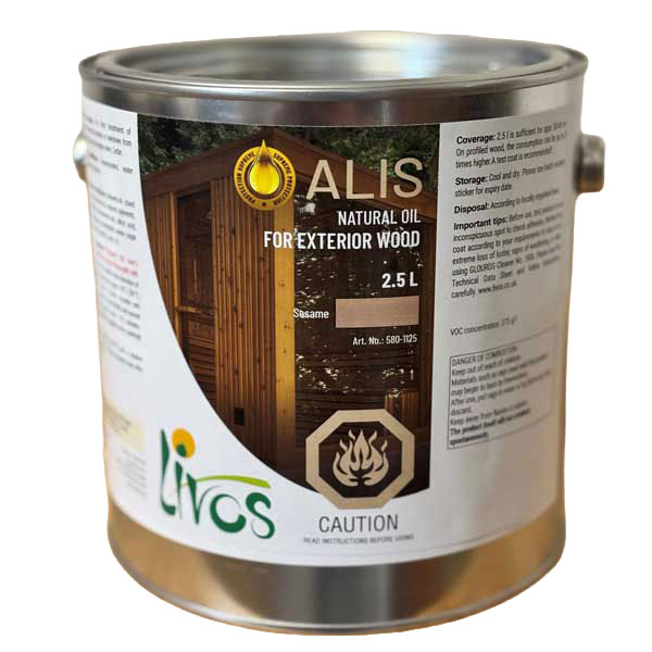 Livos Alis sauna oil, sesame