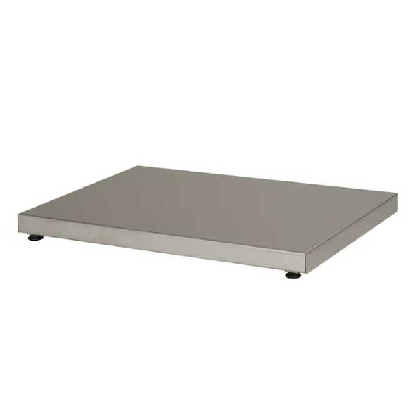Adjustable stainless steel sauna heater installation base with leveler feet