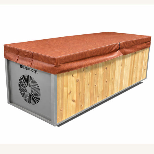 Insulated vinyl cover for a cold plunge tub