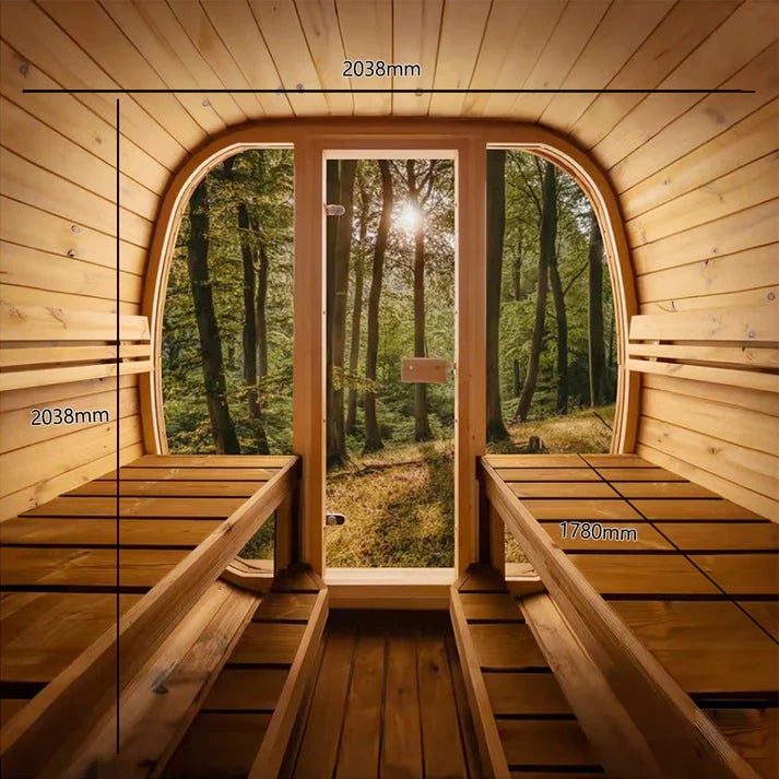 Auris 2 Outdoor Barrel Sauna