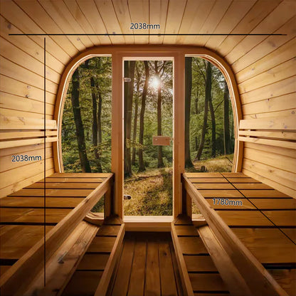 Auris 2 Outdoor Barrel Sauna