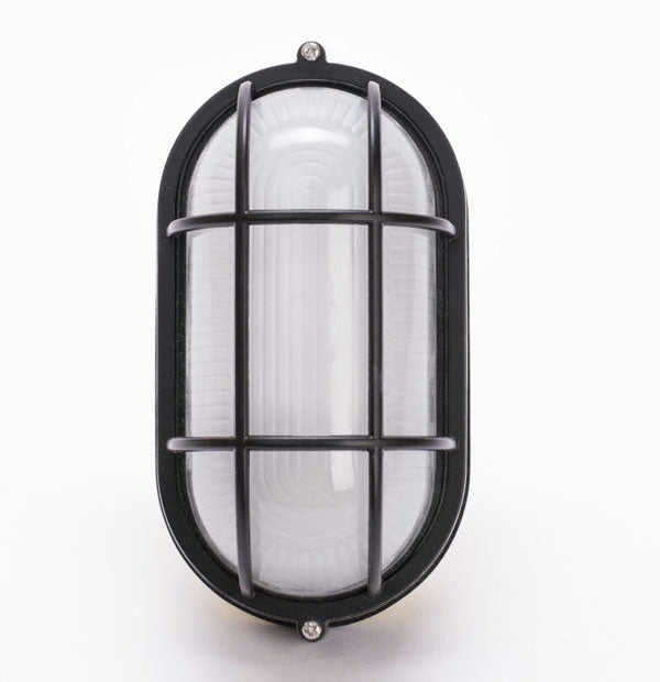Electric sauna light, marine-grade oval fixture