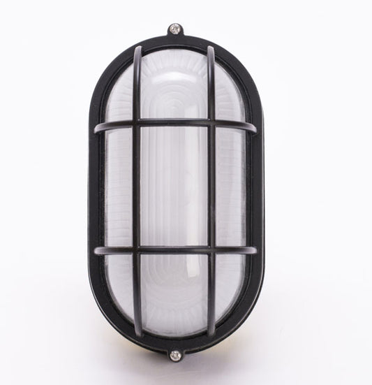 Electric sauna light, marine-grade oval fixture