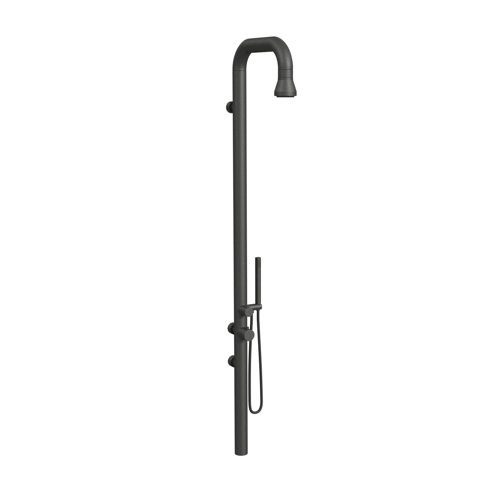 Poseidon ShowerSpa 1066-GMB wall-mounted outdoor shower in gun metal black