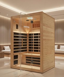 AV3 Infrared Sauna — three-person far-infrared home sauna by Avantikul, lifestyle shot