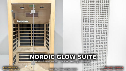 Nordic Glow Suite — AV2 Infrared Sauna & AL5000 Red Light